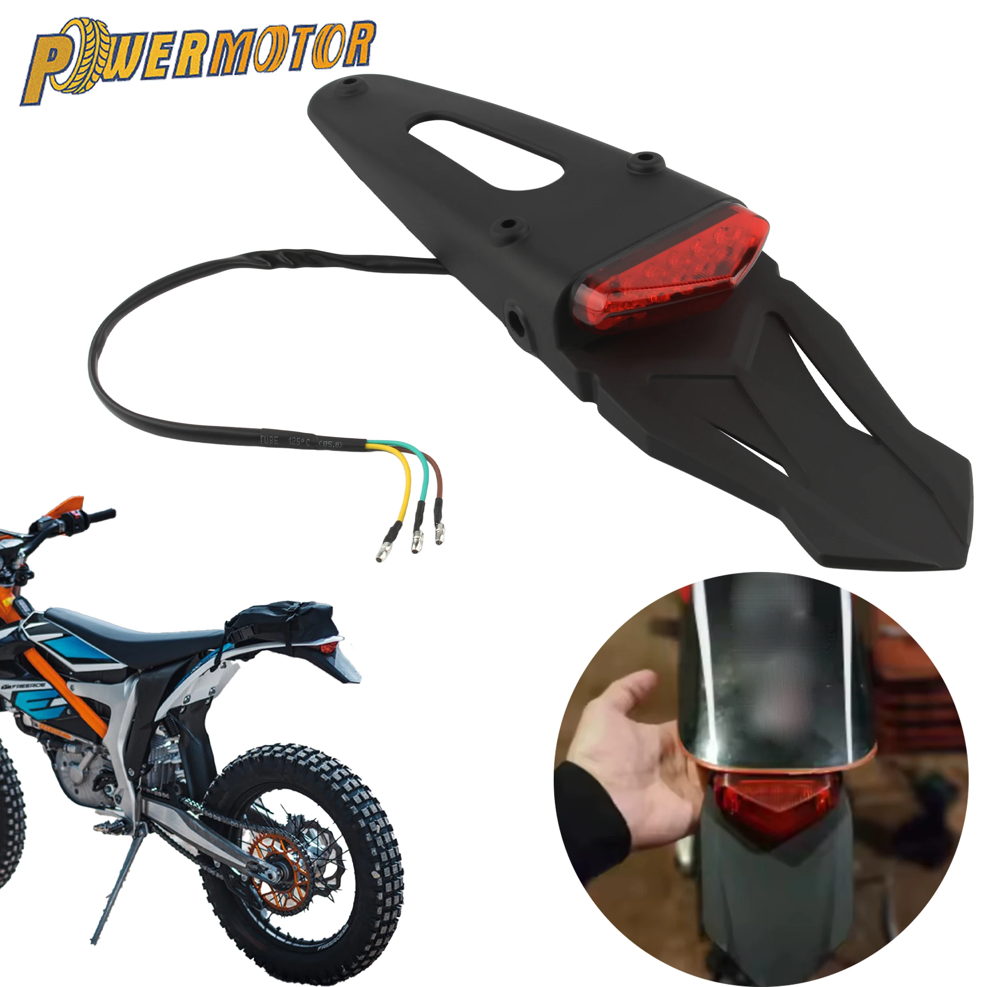 Motorcycle Rear Fender LED Taillight Brake Light For KTM Honda Motocross Enduro DirtBike License PlateLight Mudguard Accessories
Motorcycle Rear Fender LED Taillight Brake Light For KTM Honda Motocross Enduro DirtBike License PlateLight Mudguard Accessories