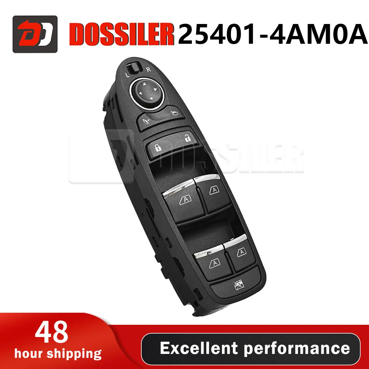 25401-4AM0A Dossiler Driver Side Electric Power Window Master Control Switch for Infiniti Q70/Q70L 2013 2014 2015 2016 2017-2020
25401-4AM0A Dossiler Driver Side Electric Power Window Master Control Switch for Infiniti Q70/Q70L 2013 2014 2015 2016 2017-2020