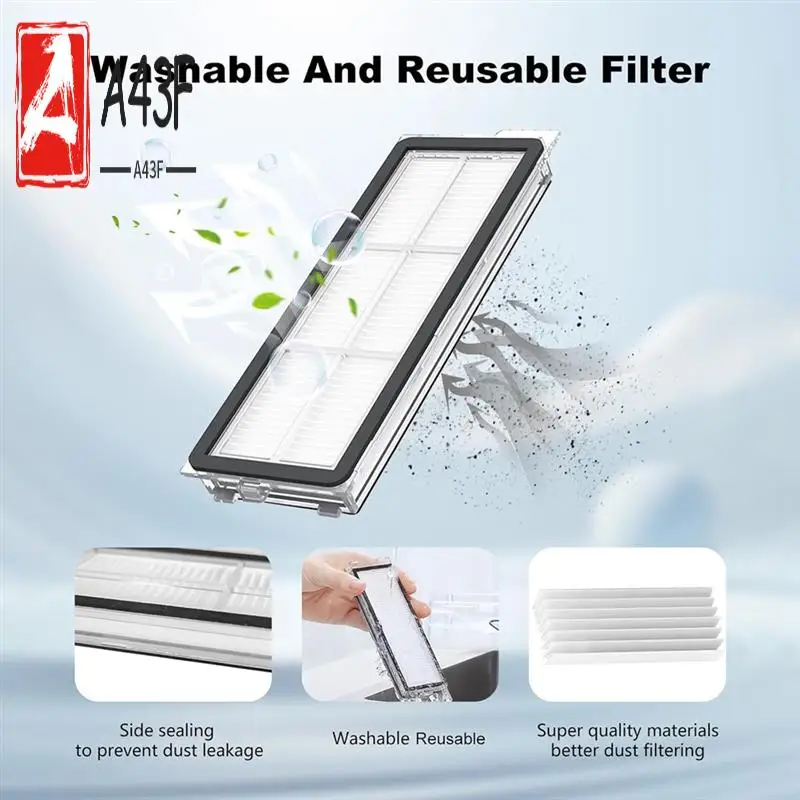 A43F-Accessories For Roborock Qrevo Pro/Qrevo S/Qrevo Maxv Vacuum Cleaner Main Side Brush Hepa Filter Mop Cloth Dust Bags
A43F-Accessories For Roborock Qrevo Pro/Qrevo S/Qrevo Maxv Vacuum Cleaner Main Side Brush Hepa Filter Mop Cloth Dust Bags