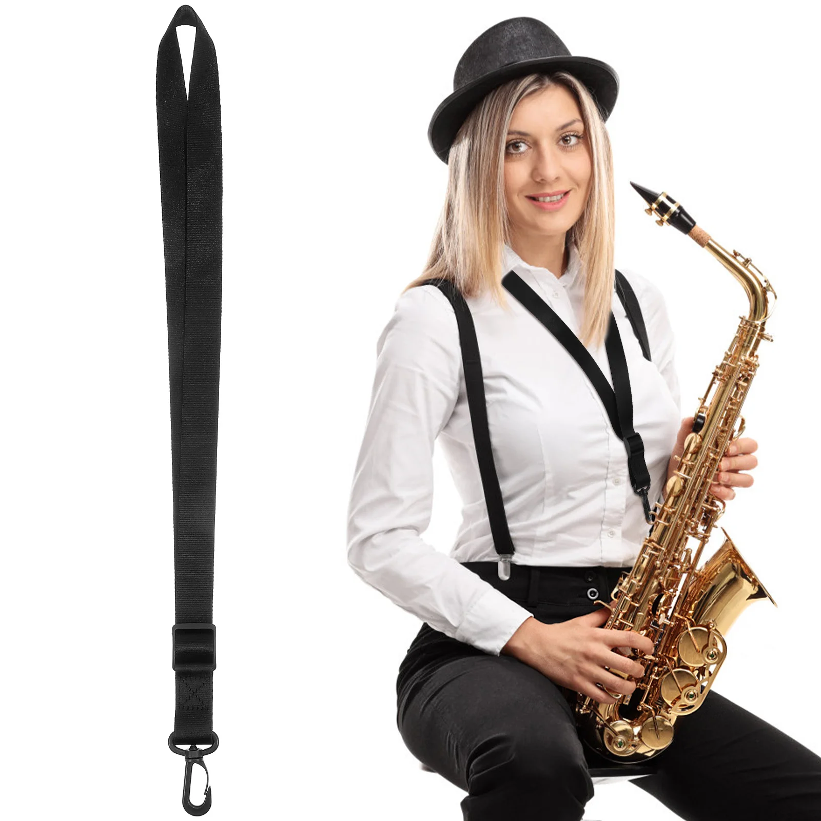 1pcs Saxophone Neck Strap Adjustable Comfort Fit For Clarinet Oboe Alto Tenor Sax Universal Instrument Accessory
1pcs Saxophone Neck Strap Adjustable Comfort Fit For Clarinet Oboe Alto Tenor Sax Universal Instrument Accessory