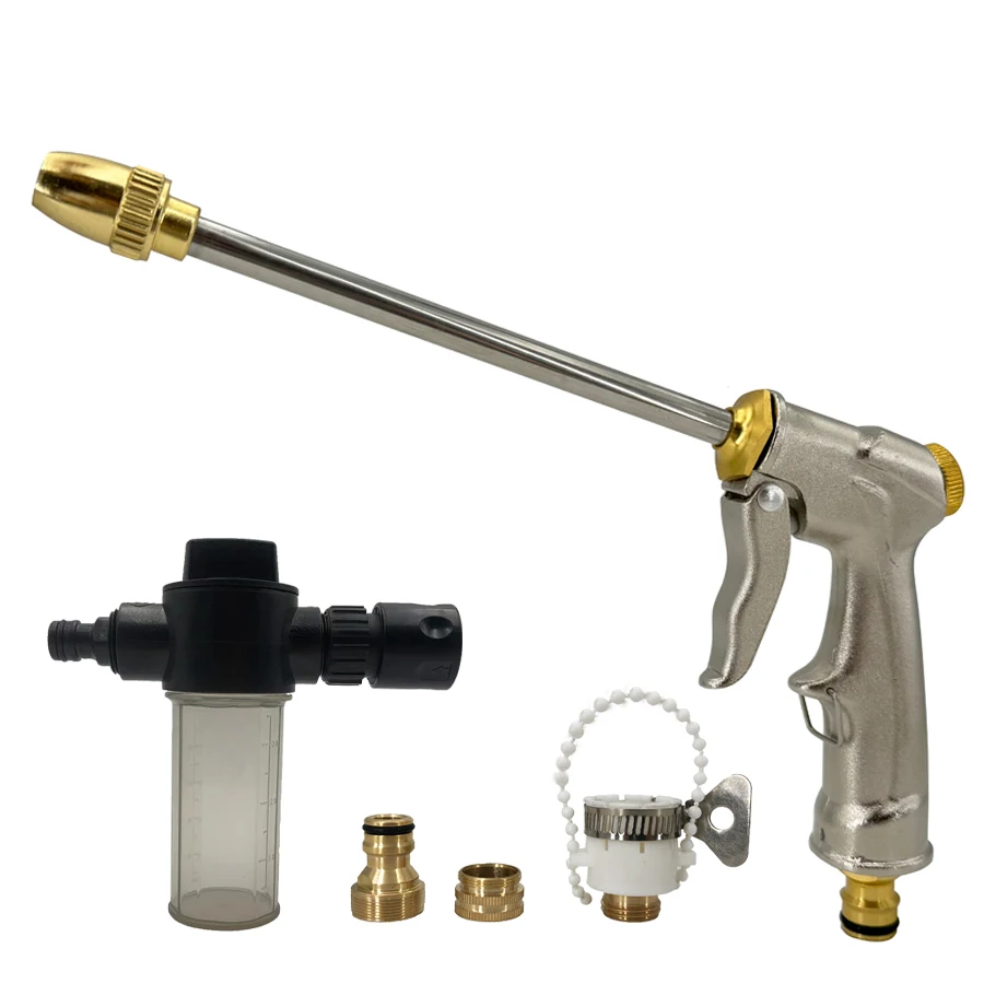 High Pressure Sprinkler Water Gun Car Washers Garden Lawn Watering Hose Nozzle Foam Lance Portable Automobiles Cleaning Tool
High Pressure Sprinkler Water Gun Car Washers Garden Lawn Watering Hose Nozzle Foam Lance Portable Automobiles Cleaning Tool