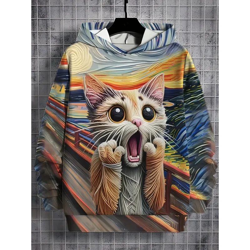 Egyptian Cat Pattern Hoodie For Men Abstract Cool 3D Print Long-Sleeved Loose Hoodies Sweatshirt Sport Tops Pullover Streetwear
Egyptian Cat Pattern Hoodie For Men Abstract Cool 3D Print Long-Sleeved Loose Hoodies Sweatshirt Sport Tops Pullover Streetwear