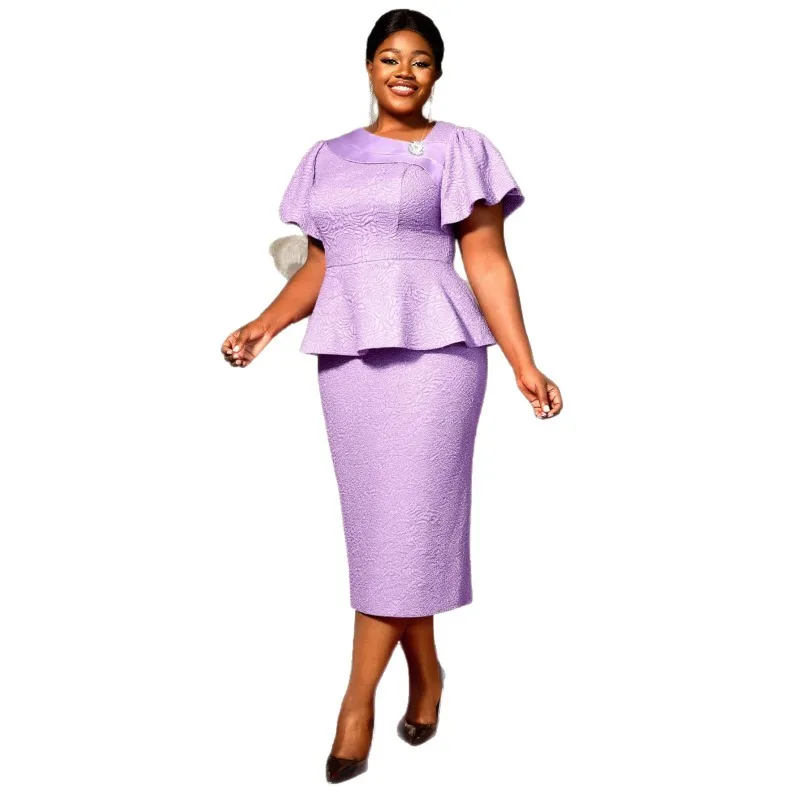 L-4XL Plus Size African Party Evening Dresses for Women Autumn Elegant African Short Sleeve Polyester Bodycon Midi Dresses
L-4XL Plus Size African Party Evening Dresses for Women Autumn Elegant African Short Sleeve Polyester Bodycon Midi Dresses