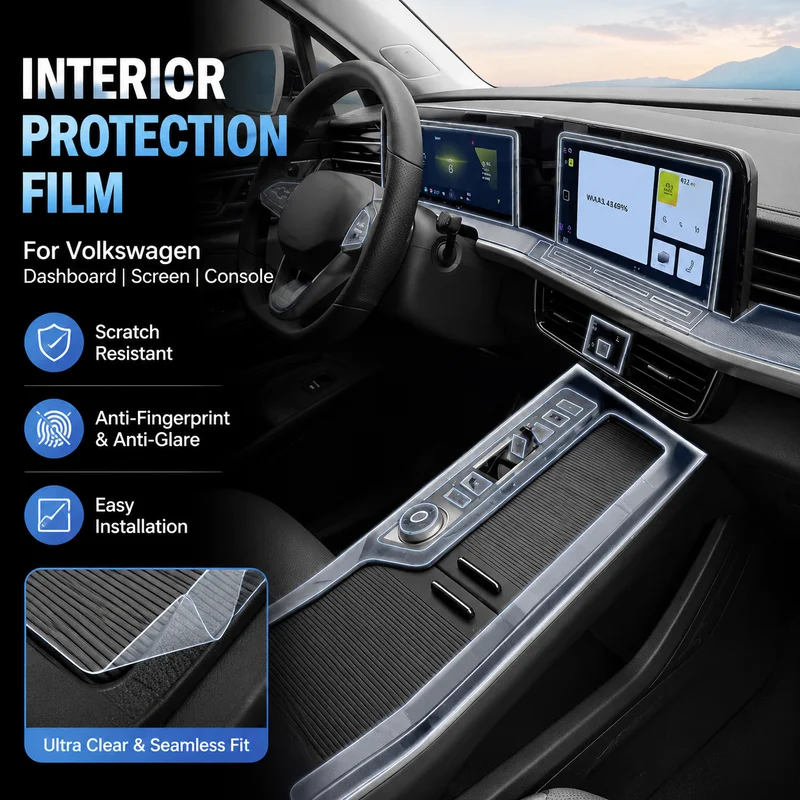 Interior Protection Film For Volkswagen Dashboard Navigation Gear Screen Car Accessories, Replacement Parts, Easy Installation
Interior Protection Film For Volkswagen Dashboard Navigation Gear Screen Car Accessories, Replacement Parts, Easy Installation