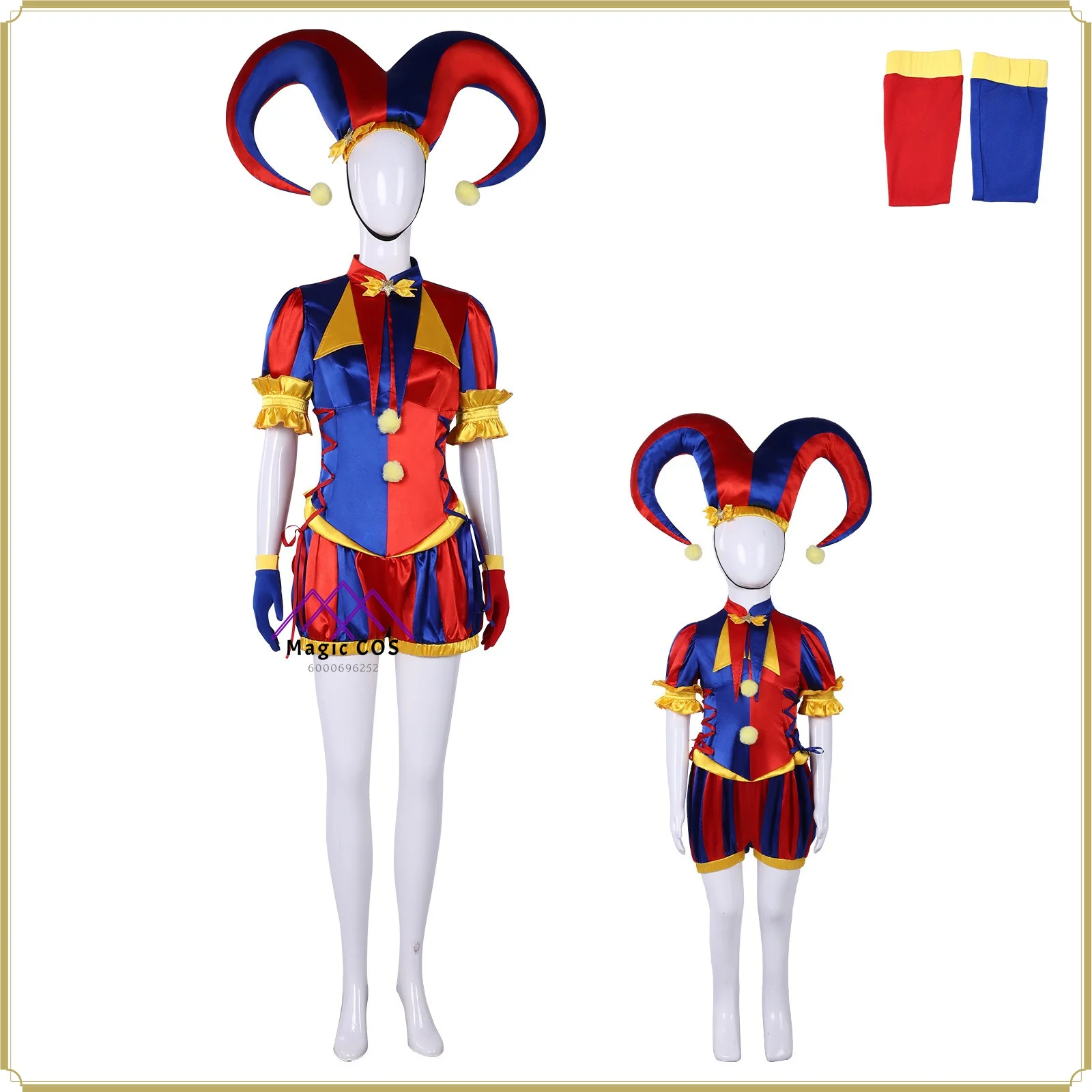Anime Circus Pomni Cosplay Costume Female -High Quality European Size Ivory Jumpsuit Contrast Trim Full Set Comic Con Party Suit
Anime Circus Pomni Cosplay Costume Female -High Quality European Size Ivory Jumpsuit Contrast Trim Full Set Comic Con Party Suit