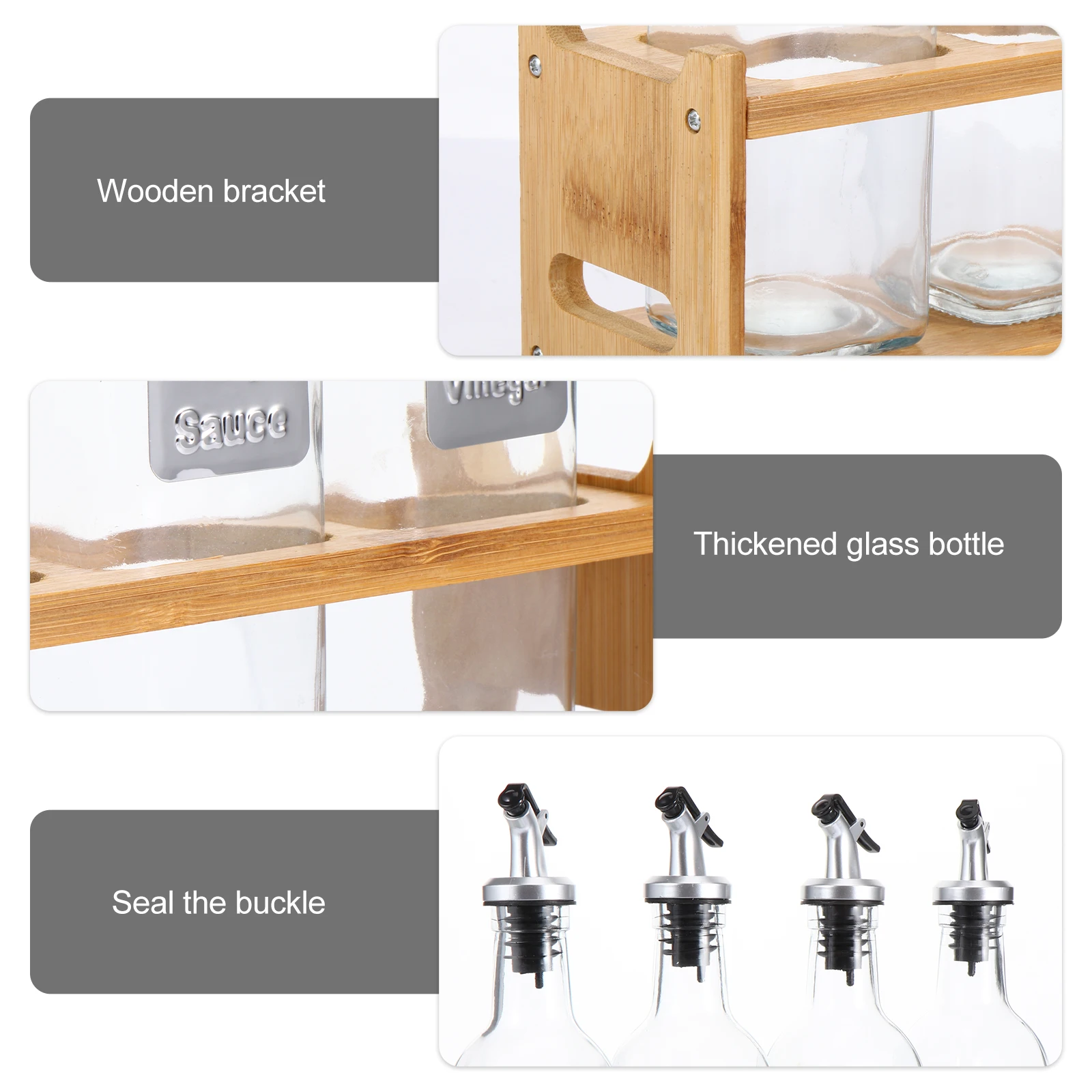 5pcs Leak-Proof Bottle Household Oil Container Transparent Sauce Vinegar Seasoning Bottle Seal Buckle Kitchen Supplies Spices
5pcs Leak-Proof Bottle Household Oil Container Transparent Sauce Vinegar Seasoning Bottle Seal Buckle Kitchen Supplies Spices