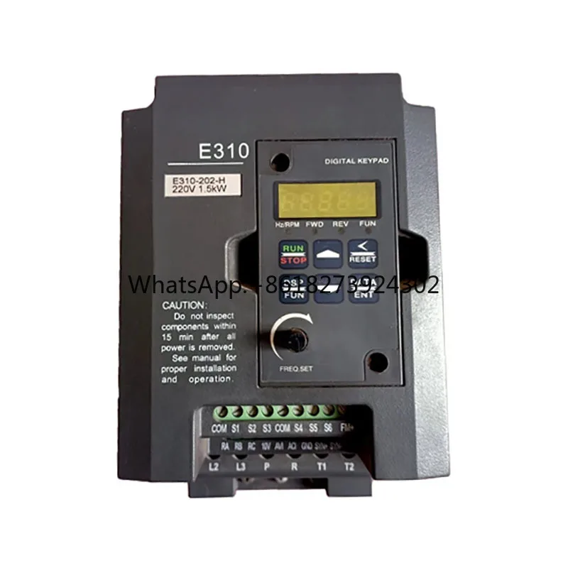 Brand New Original E310-202-H 1 Phase 3 Phase 200V 7.5A 1.5KW 2HP Inverter VFD Frequency AC Drive
Brand New Original E310-202-H 1 Phase 3 Phase 200V 7.5A 1.5KW 2HP Inverter VFD Frequency AC Drive