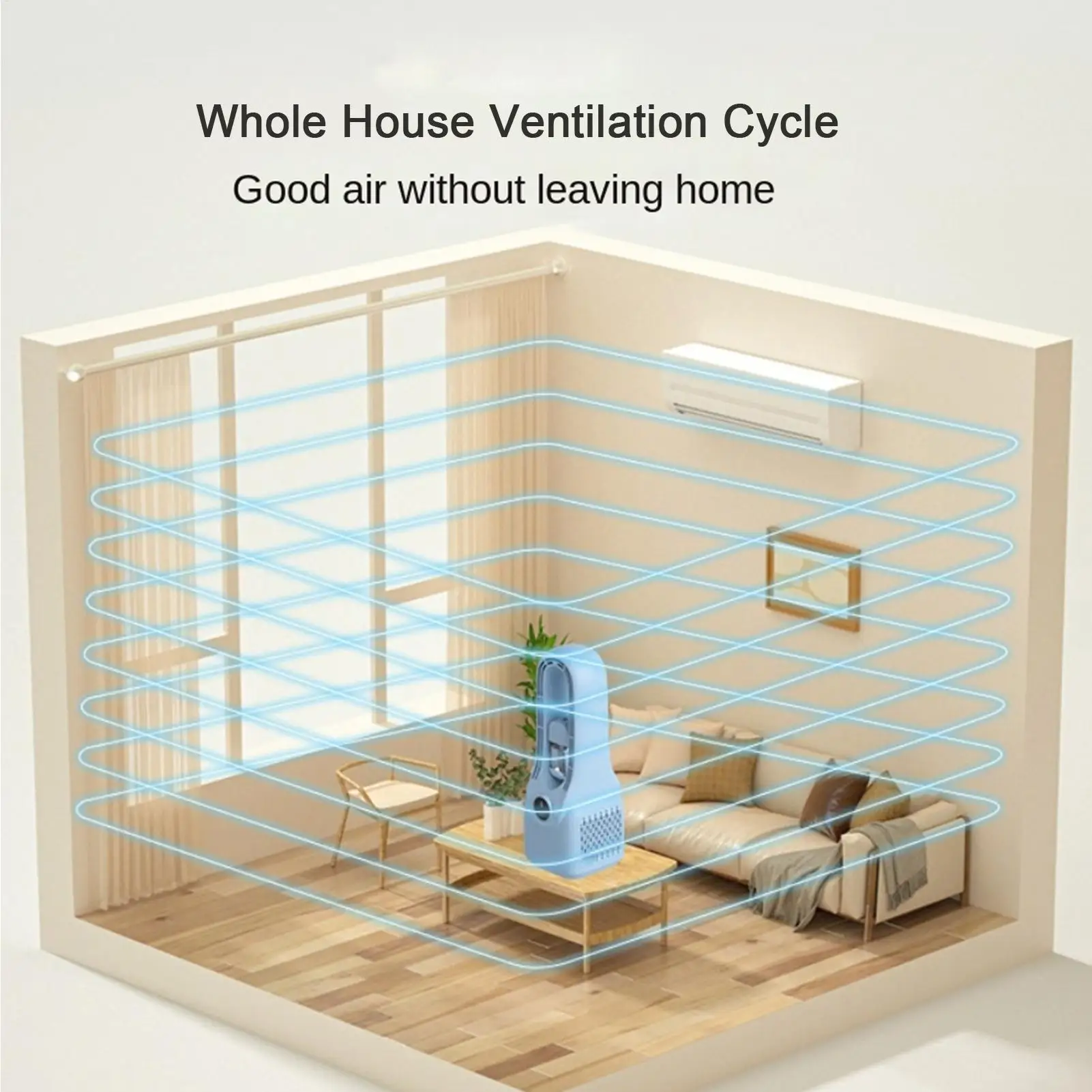 Desk Fan Rechargeable 6-Speed Bladeless Wind Blower Type-C Charging 1500mAh Quiet Personal Misting Fan For Office Home Bedroom
Desk Fan Rechargeable 6-Speed Bladeless Wind Blower Type-C Charging 1500mAh Quiet Personal Misting Fan For Office Home Bedroom