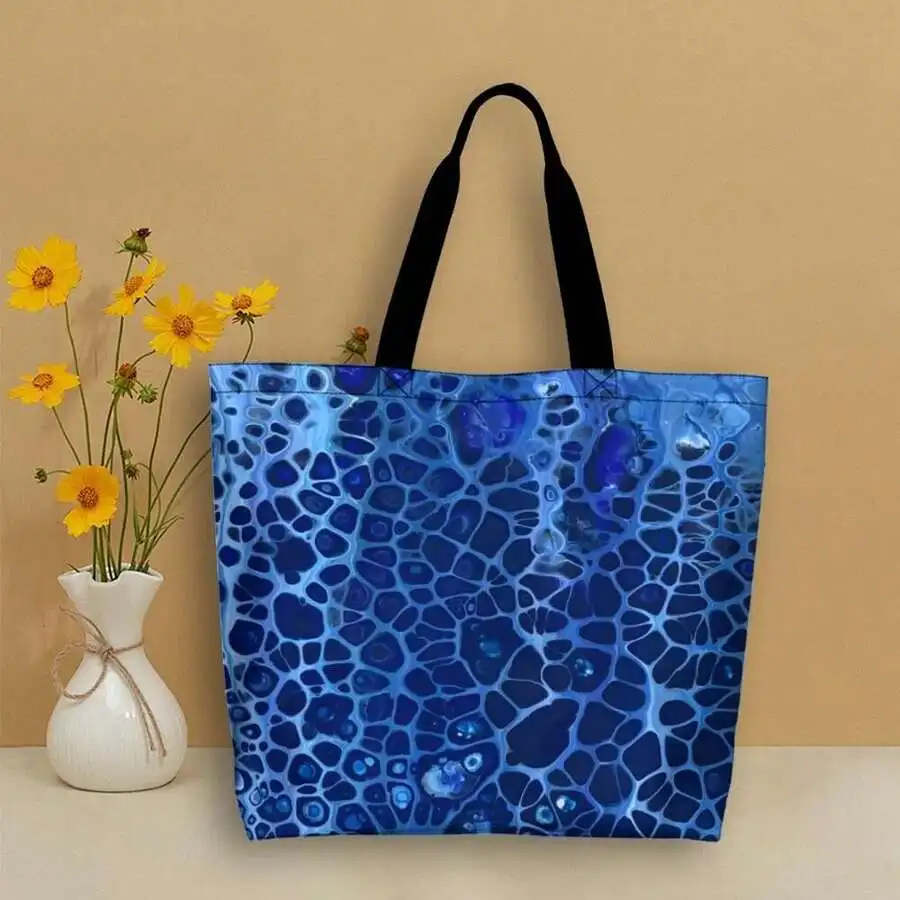 Ocean Blue Fluid Art Tote Bag For Adults | Abstract Acrylic Pour Design | Casual Shoulder Bag
Ocean Blue Fluid Art Tote Bag For Adults | Abstract Acrylic Pour Design | Casual Shoulder Bag