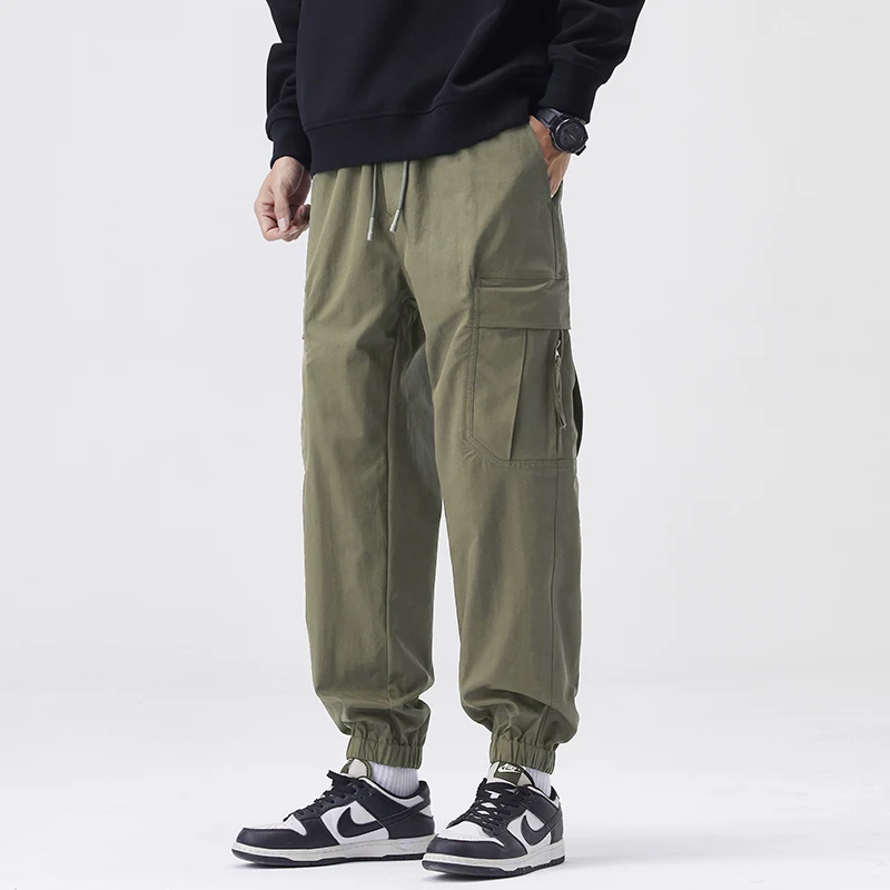 Autumn Men's Sport Pants American Style Cargo Pants Trendy Brand Loose Harem Joggers with Elastic Cuffs, Casual Sports Trousers
Autumn Men's Sport Pants American Style Cargo Pants Trendy Brand Loose Harem Joggers with Elastic Cuffs, Casual Sports Trousers