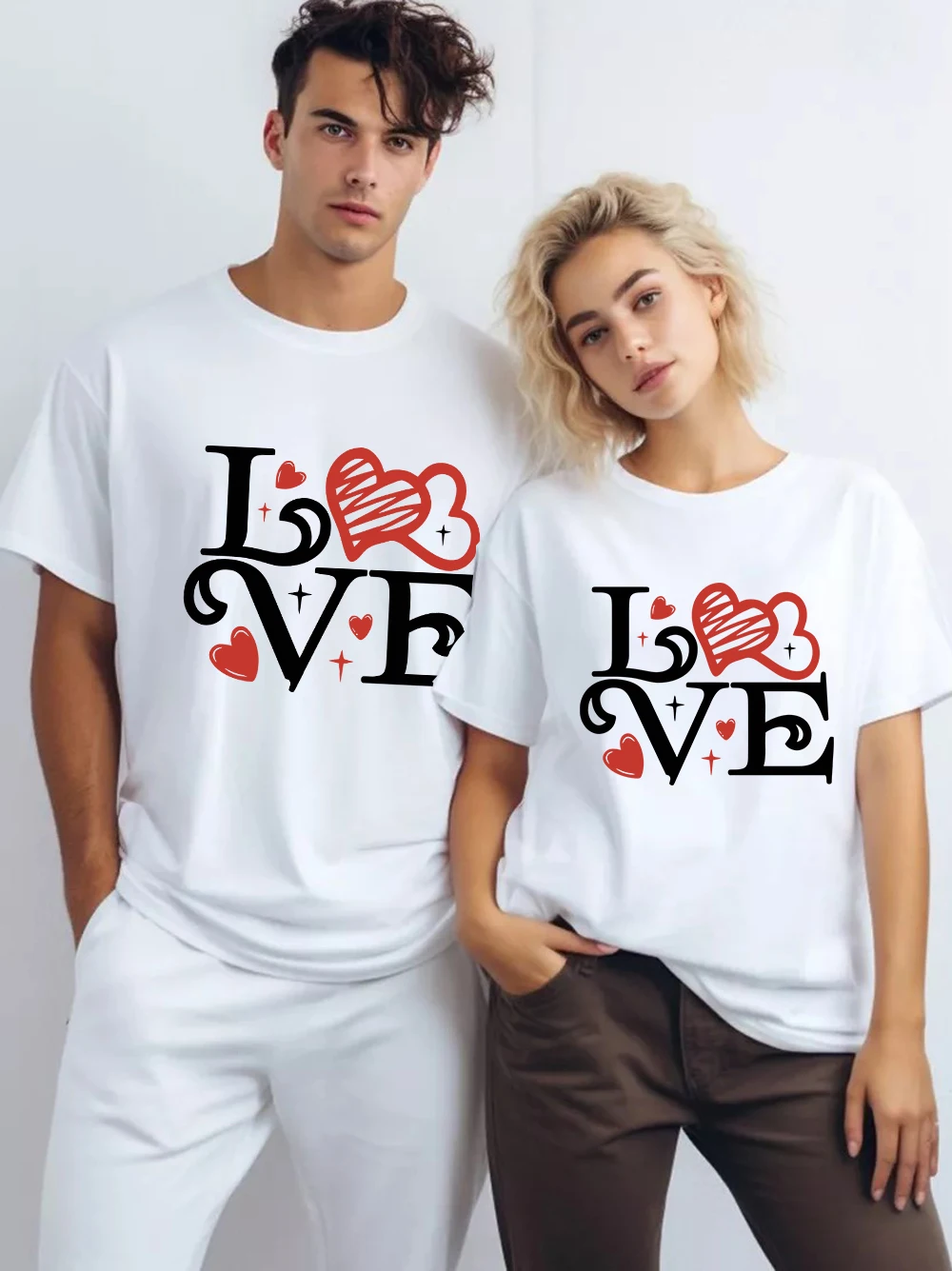 Valentine'S Day T-Shirts Love Hearts Womens Printing Cotton Tee Shirts O-Neck Soft Oversized Short Sleeve Summer Womans Clothes
Valentine'S Day T-Shirts Love Hearts Womens Printing Cotton Tee Shirts O-Neck Soft Oversized Short Sleeve Summer Womans Clothes
