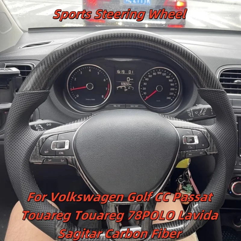 Car Steering Wheel Custom Made Leather For Volkswagen Golf CC Passat Touareg Touareg 78POLO Lavida Sagitar Carbon Fiber 
Car Steering Wheel Custom Made Leather For Volkswagen Golf CC Passat Touareg Touareg 78POLO Lavida Sagitar Carbon Fiber