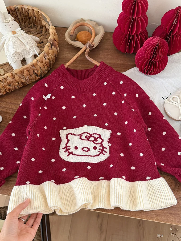 Красный вязаный свитер для девочек: мягкий, теплый, с длинными рукавами, круглым вырезом, для зимних праздников, дней рождения и повседневной носки.
Красный вязаный свитер для девочек: мягкий, теплый, с длинными рукавами, круглым вырезом, для зимних праздников, дней рождения и повседневной носки.