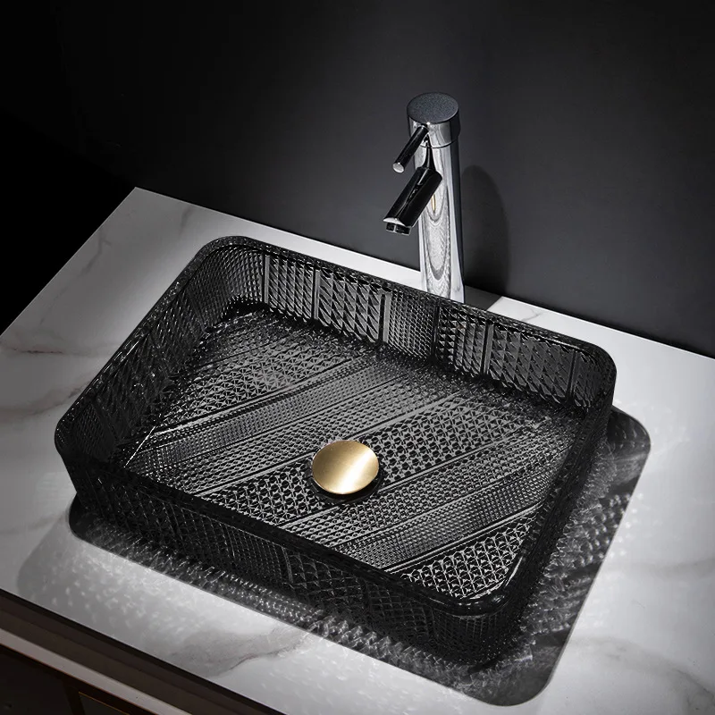Light Luxury Round Glass Countertop Basin, Washbasin, Household Bathroom Rectangular Washbasin, Small Size Countertop Basin
Light Luxury Round Glass Countertop Basin, Washbasin, Household Bathroom Rectangular Washbasin, Small Size Countertop Basin