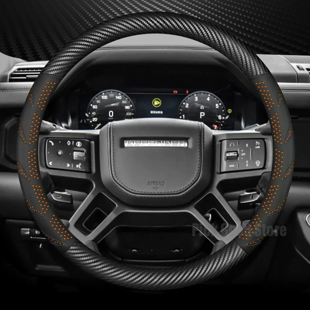 Leather Car Steering Wheel Cover For Land Rover Defender 90 110 Discovery 4 Evoque Freelander 2 2019 2020-2025 Car Accessories
Leather Car Steering Wheel Cover For Land Rover Defender 90 110 Discovery 4 Evoque Freelander 2 2019 2020-2025 Car Accessories