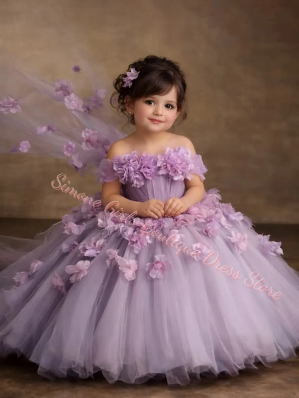 Customized Purple Flower Girl Dress For Wedding Tulle 3d Applqique Puffy Princess Kids Birthday First Communion Ball Gown
Customized Purple Flower Girl Dress For Wedding Tulle 3d Applqique Puffy Princess Kids Birthday First Communion Ball Gown