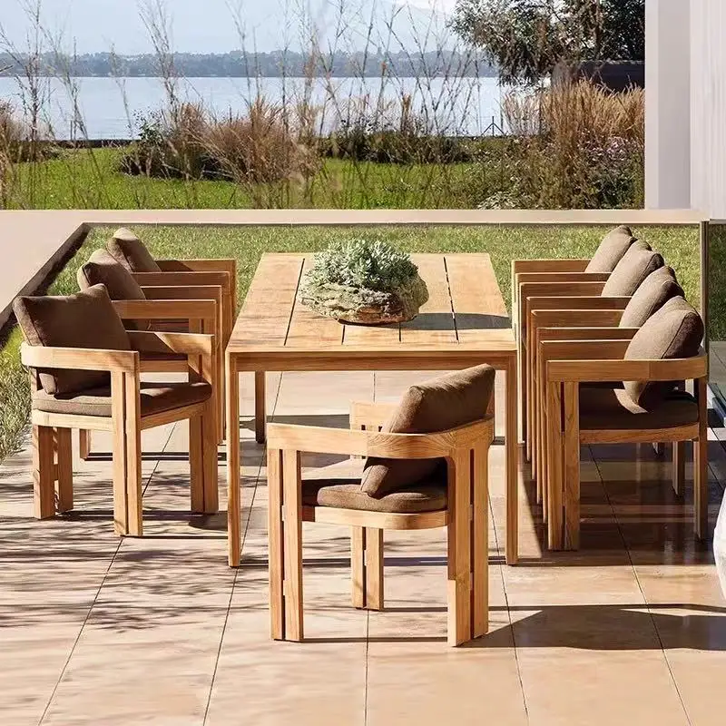 Outdoor Tables Garden Furniture Sets Chairs Courtyard Metal Open-air Garden Furniture Sets Villa Wood Mobilier Unique Furniture
Outdoor Tables Garden Furniture Sets Chairs Courtyard Metal Open-air Garden Furniture Sets Villa Wood Mobilier Unique Furniture