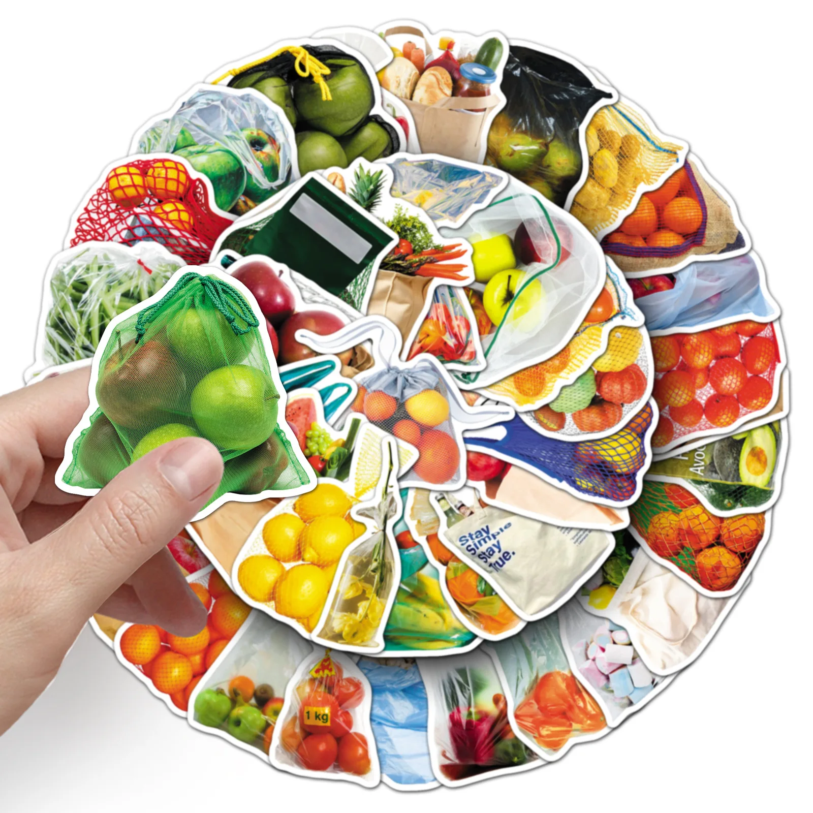 50 bagged food stickers, creative realistic graffiti of gourmet vegetables, hand account materials, refrigerator decoration
50 bagged food stickers, creative realistic graffiti of gourmet vegetables, hand account materials, refrigerator decoration