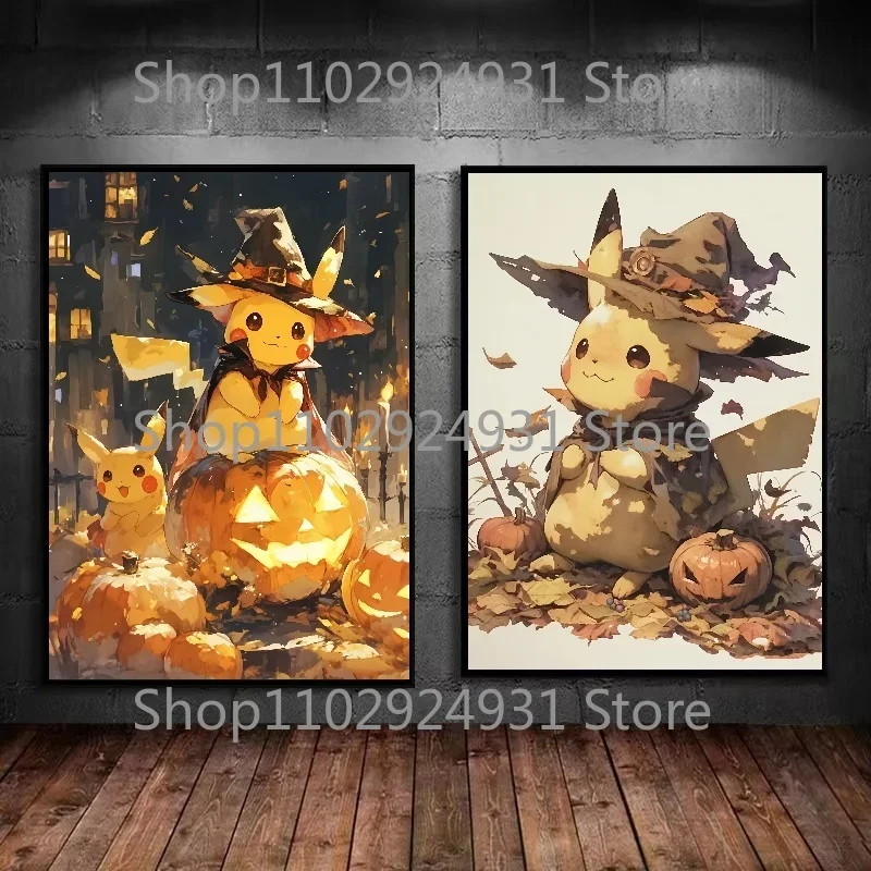 Anime Pokemon Pikachu Charizard Gengar Halloween Theme Poster Canvas Painting Wall Art Home Decoration Painting Halloween Gift
Anime Pokemon Pikachu Charizard Gengar Halloween Theme Poster Canvas Painting Wall Art Home Decoration Painting Halloween Gift