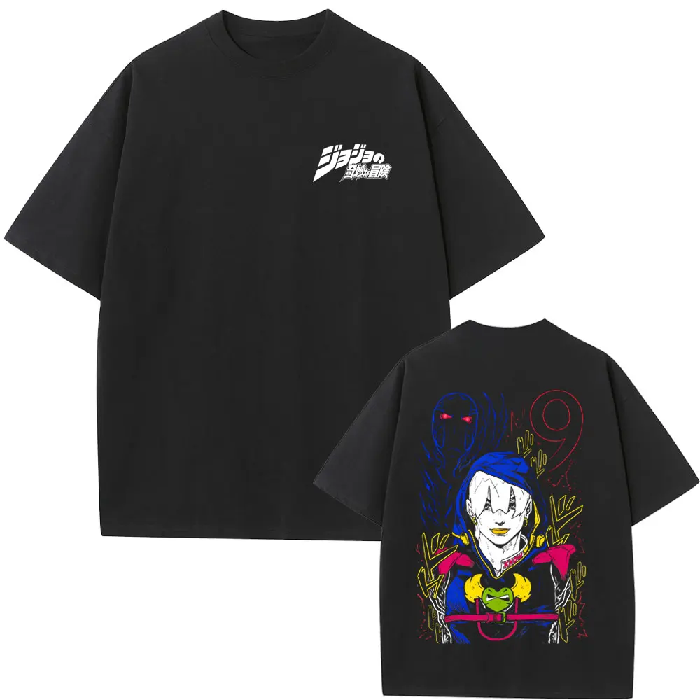 Anime Jojo's Bizarre Adventure T-shirt Cartoon Risotto Nero Graphic T Shirt Men Women Clothing Casual Cotton Oversized T-shirts
Anime Jojo's Bizarre Adventure T-shirt Cartoon Risotto Nero Graphic T Shirt Men Women Clothing Casual Cotton Oversized T-shirts
