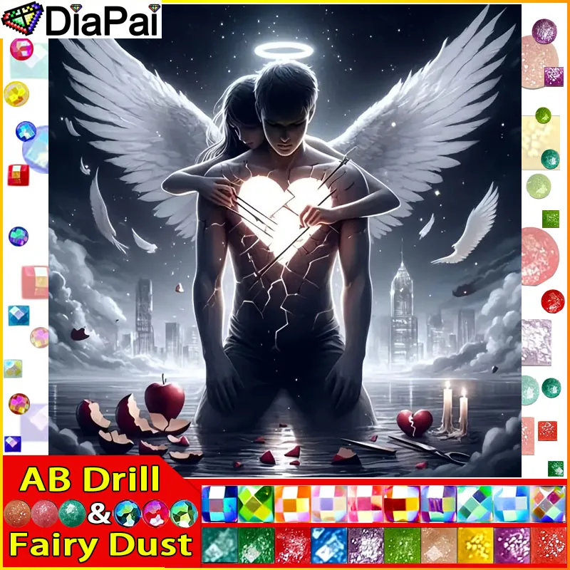 DiaPai Fairy Dust AB Алмазная вышивка "Пара крылатое сердце" узор DIY 5D алмазная живопись рукоделие полная дрель живопись
DiaPai Fairy Dust AB Алмазная вышивка "Пара крылатое сердце" узор DIY 5D алмазная живопись рукоделие полная дрель живопись