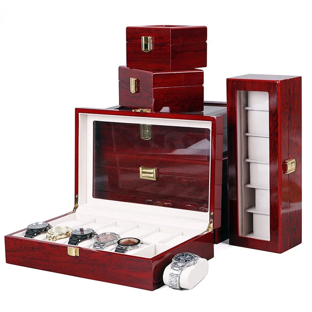 Luxury Wooden Watch Box 1/2/3/5/6/10/12 Grids Watch Organizers 6 Slots Wood Holder Boxes for Men Women Watches Jewelry Display
Luxury Wooden Watch Box 1/2/3/5/6/10/12 Grids Watch Organizers 6 Slots Wood Holder Boxes for Men Women Watches Jewelry Display