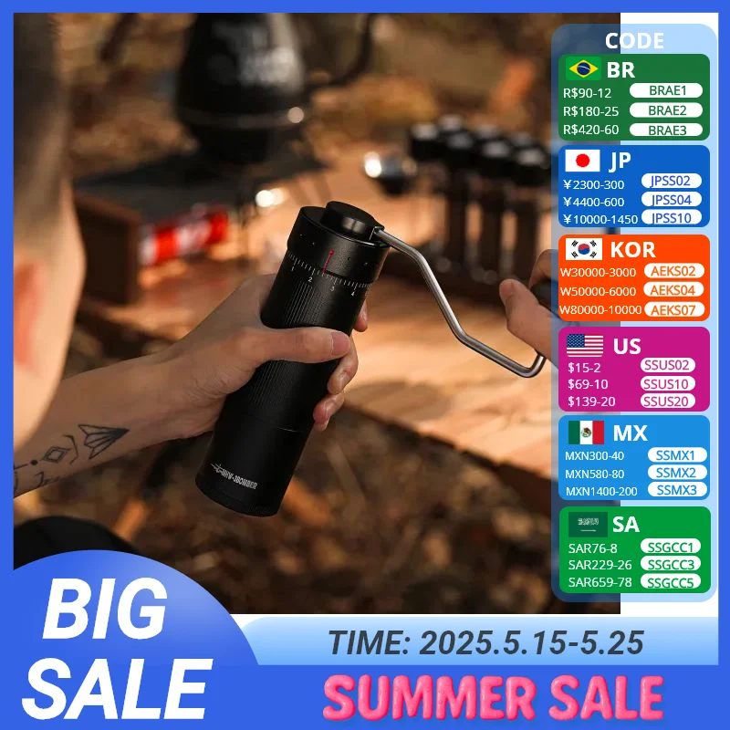 MHW 3BOMBER Manual Coffee Grinder Externally Adjustable Espresso Grinding Machine Barista Coffee Maker Accessories Cafe Tools
MHW 3BOMBER Manual Coffee Grinder Externally Adjustable Espresso Grinding Machine Barista Coffee Maker Accessories Cafe Tools