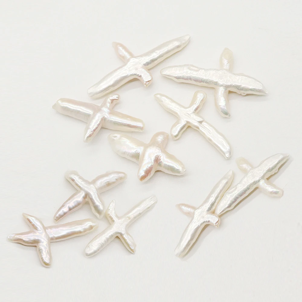 Natural Freshwater Baroque Pearl Bead Cross No Hole Charms High Quality Pearls Loose Beads for Jewelry Making Necklace Earrings
Natural Freshwater Baroque Pearl Bead Cross No Hole Charms High Quality Pearls Loose Beads for Jewelry Making Necklace Earrings