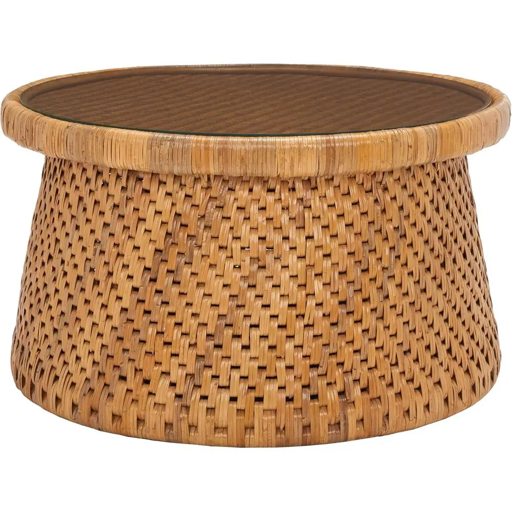 Круглый журнальный столик из массива дерева в стиле тропического натурального ротанга — полностью собранная коллекция Lianna
Круглый журнальный столик из массива дерева в стиле тропического натурального ротанга — полностью собранная коллекция Lianna