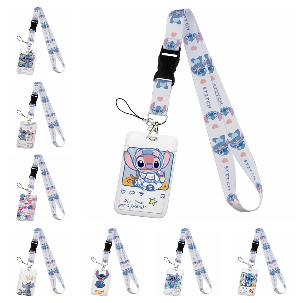 Disney Stitch Angel Cartoon Student card holder Plastic buckle mobile phone lanyard id badge holder Keychain Straps Wholesale
Disney Stitch Angel Cartoon Student card holder Plastic buckle mobile phone lanyard id badge holder Keychain Straps Wholesale