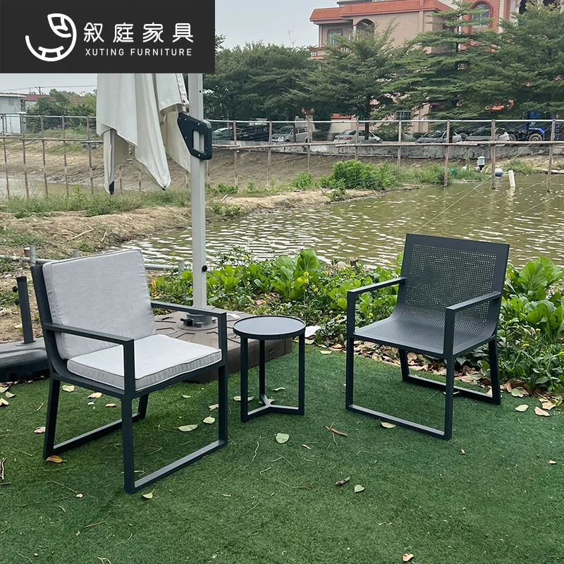 Outdoor metal tables and chairs villa courtyard open-air waterproof furniture combination hotel homestay outdoor anti-corrosion
Outdoor metal tables and chairs villa courtyard open-air waterproof furniture combination hotel homestay outdoor anti-corrosion