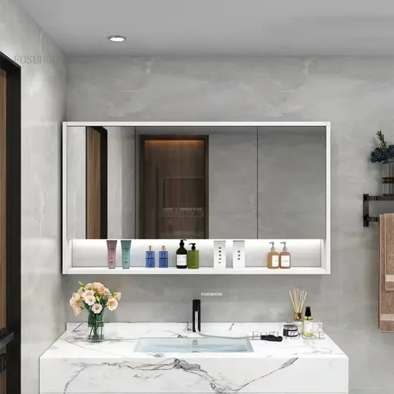 Simple Apartment Smart Bathroom Mirror Cabinets Luxury Dormitory Storage Shelf Solid Wood Hotel Toilet Cabinet with s s
Simple Apartment Smart Bathroom Mirror Cabinets Luxury Dormitory Storage Shelf Solid Wood Hotel Toilet Cabinet with s s