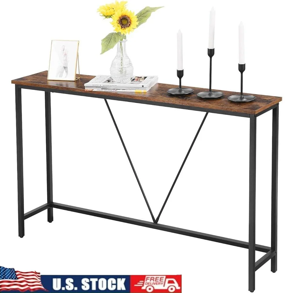 Narrow Console Table Entryway Living Room Bedroom Easy Assembly Industrial Design Storage Solution
Narrow Console Table Entryway Living Room Bedroom Easy Assembly Industrial Design Storage Solution
