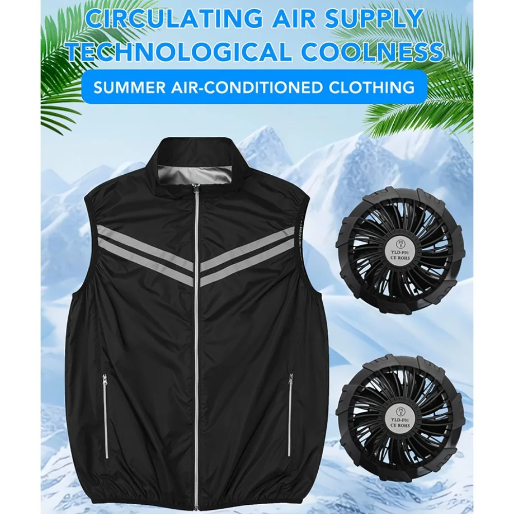 Men's fan cooling vest suitable for hot weather, air conditioning vest, clothes without mobile power, hiking equipment
Men's fan cooling vest suitable for hot weather, air conditioning vest, clothes without mobile power, hiking equipment