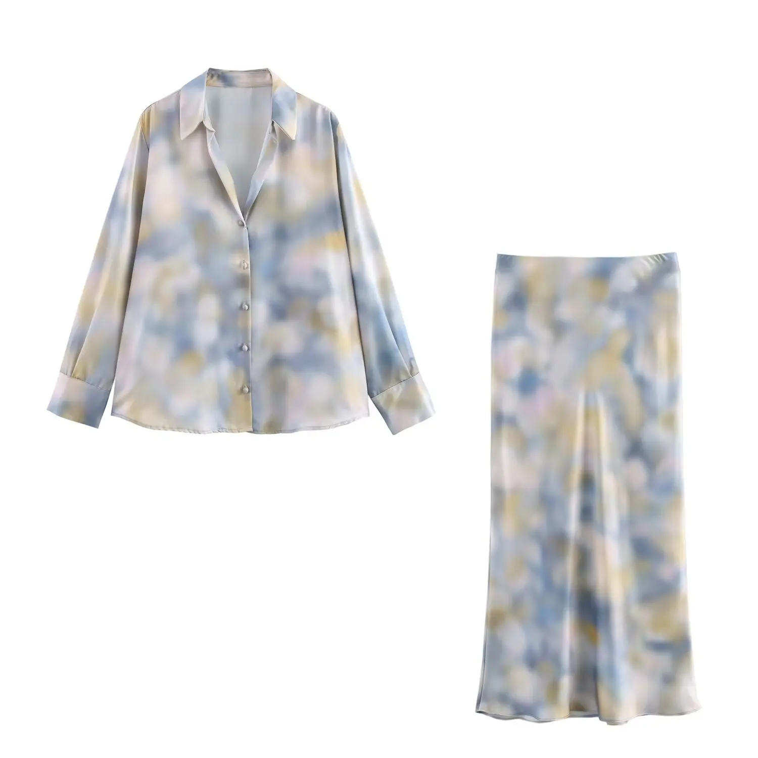 UNIZERA Women's Tie Dyeing Texture Vertical Collar Shirt High Waist Temperament Skirt Spring New Style Skirt
UNIZERA Women's Tie Dyeing Texture Vertical Collar Shirt High Waist Temperament Skirt Spring New Style Skirt
