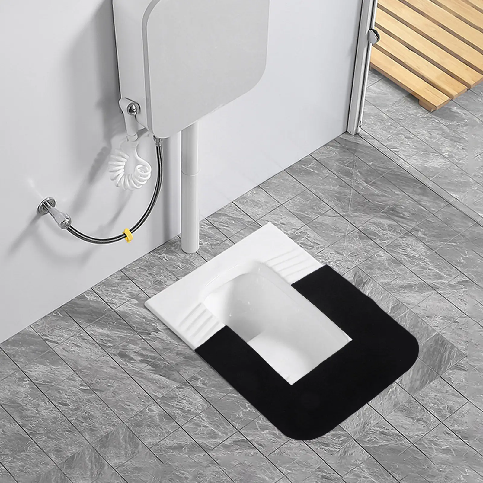 Premium U-Shaped Toilet Mat Non-Slip Absorbent Urinal Mat for Bathroom Floor Protection Splash Control Pee Guard Washable Black
Premium U-Shaped Toilet Mat Non-Slip Absorbent Urinal Mat for Bathroom Floor Protection Splash Control Pee Guard Washable Black