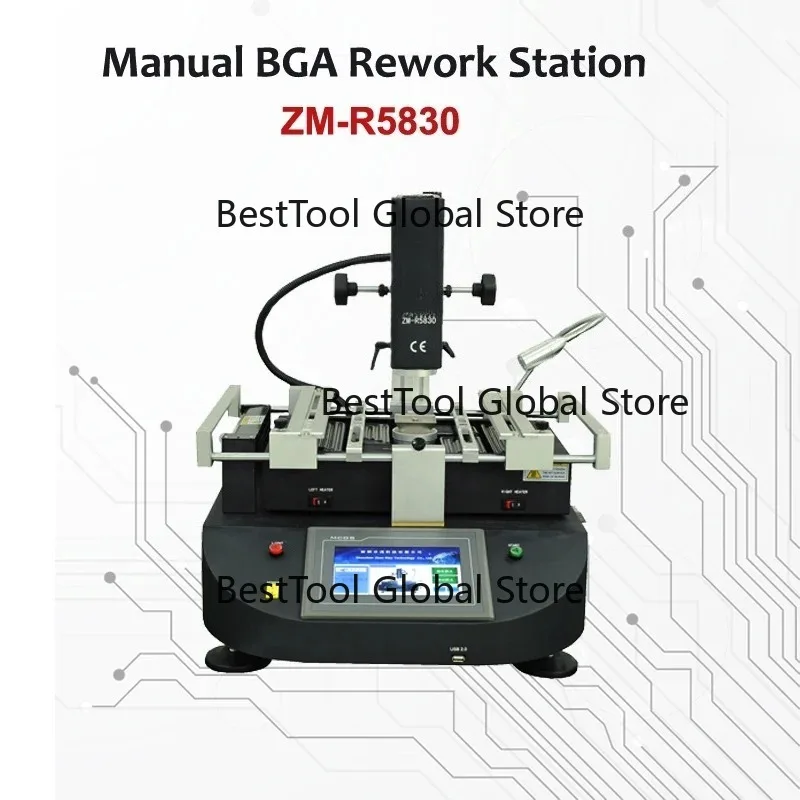 Original ZM-R5830 Hot Air Bga Rework Station 3 Zones
Original ZM-R5830 Hot Air Bga Rework Station 3 Zones