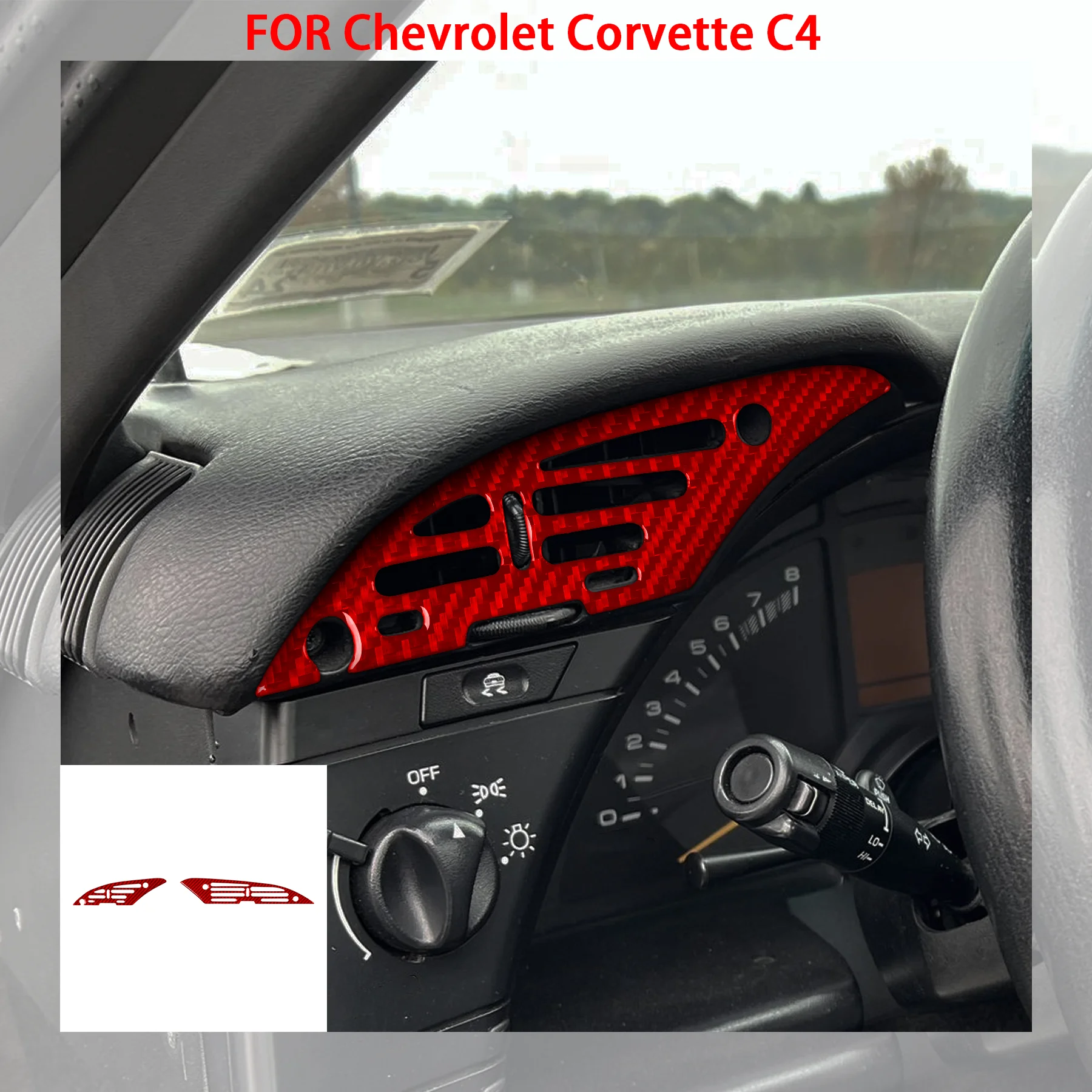 FOR Chevrolet Corvette C4 1994 1995 1996 Car Dashboard Speedometer Two Side Air Outlet Panel Carbon Fiber Accessories Stickers
FOR Chevrolet Corvette C4 1994 1995 1996 Car Dashboard Speedometer Two Side Air Outlet Panel Carbon Fiber Accessories Stickers
