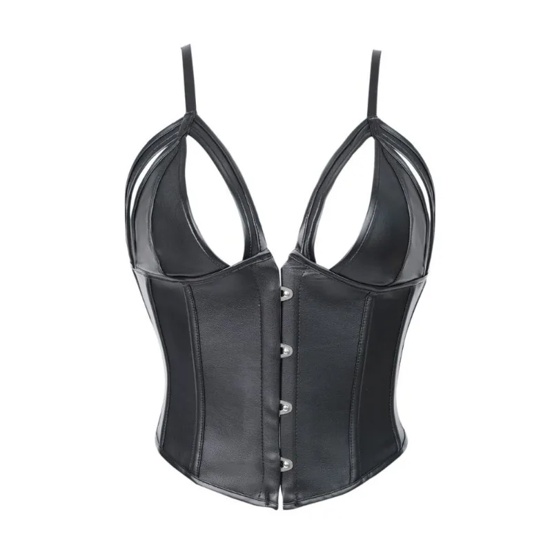 Корсет из искусственной кожи в стиле стимпанк, топ с лямкой на шее, готические сексуальные бюстье на шнуровке, тонкая талия, корректирующее белье, женский пояс
Корсет из искусственной кожи в стиле стимпанк, топ с лямкой на шее, готические сексуальные бюстье на шнуровке, тонкая талия, корректирующее белье, женский пояс