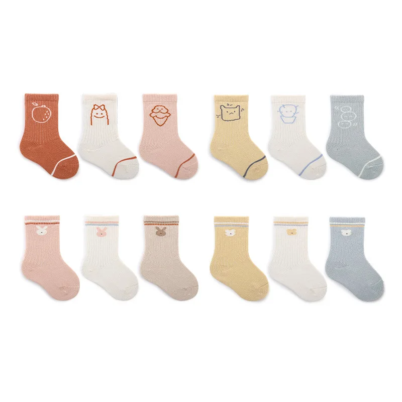 3Pairs of Baby Socks Newborn Boys and Girls Socks Soft and Breathable 0-5-year-old Cotton Cartoon Children Socks Kids Cute Socks
3Pairs of Baby Socks Newborn Boys and Girls Socks Soft and Breathable 0-5-year-old Cotton Cartoon Children Socks Kids Cute Socks