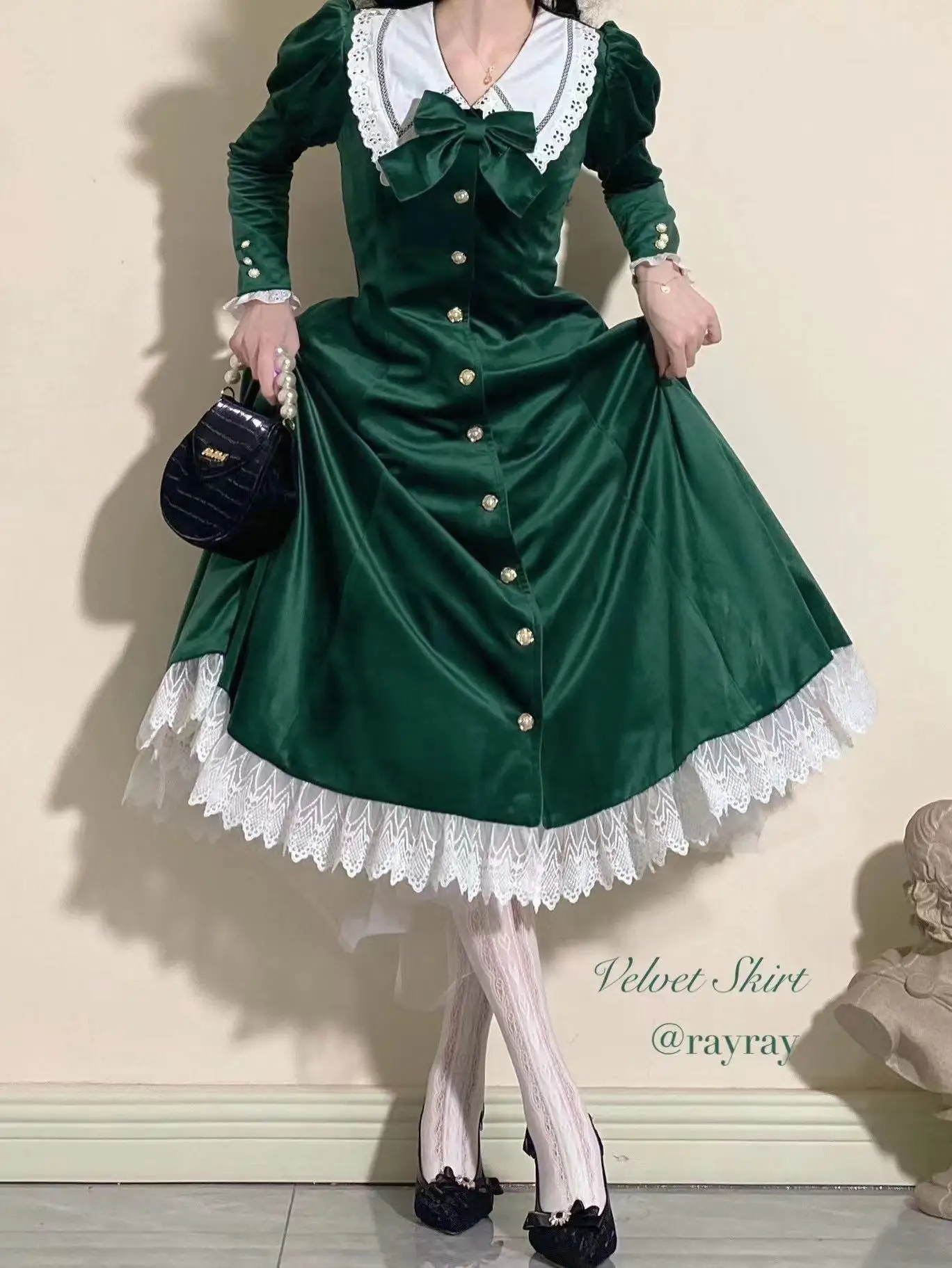 Velvet Skirt Op Cla Sle Long Sve Lolita Dr Sicilian Original Design Eight Piece Cut Slimming Polyester Fabric in Sto
Velvet Skirt Op Cla Sle Long Sve Lolita Dr Sicilian Original Design Eight Piece Cut Slimming Polyester Fabric in Sto