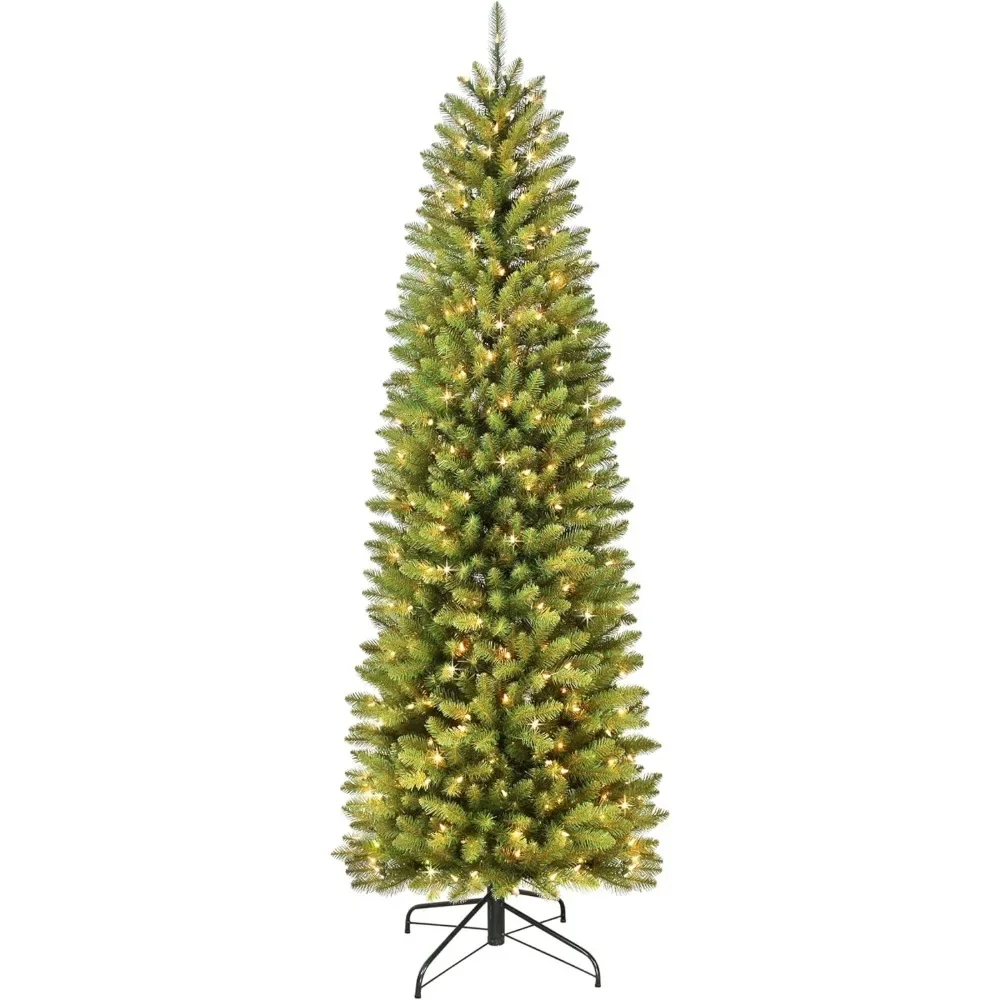 7.5 Foot Pre-Lit Fraser Fir Pencil Christmas Tree - 350 UL Listed Clear Lights, Green, 32x32x90 Inches
7.5 Foot Pre-Lit Fraser Fir Pencil Christmas Tree - 350 UL Listed Clear Lights, Green, 32x32x90 Inches