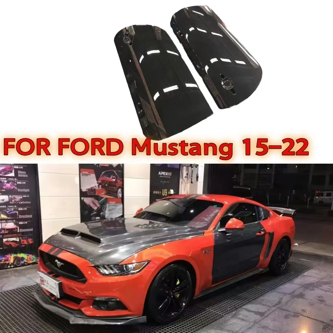 For Ford Mustang 2015-2023 Carbon Fiber Side Door Fender Flaps Apron Panel Cover Body Kit Car Accessories
For Ford Mustang 2015-2023 Carbon Fiber Side Door Fender Flaps Apron Panel Cover Body Kit Car Accessories