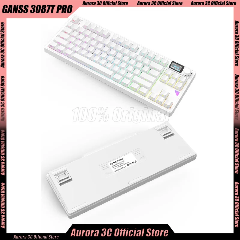 GANSS 3087T PRO Mechanical Keyboard Wireless Keyboard Three Mode With Screen RGB Gasket Structure TFT Gaming Keyboard Custom
GANSS 3087T PRO Mechanical Keyboard Wireless Keyboard Three Mode With Screen RGB Gasket Structure TFT Gaming Keyboard Custom