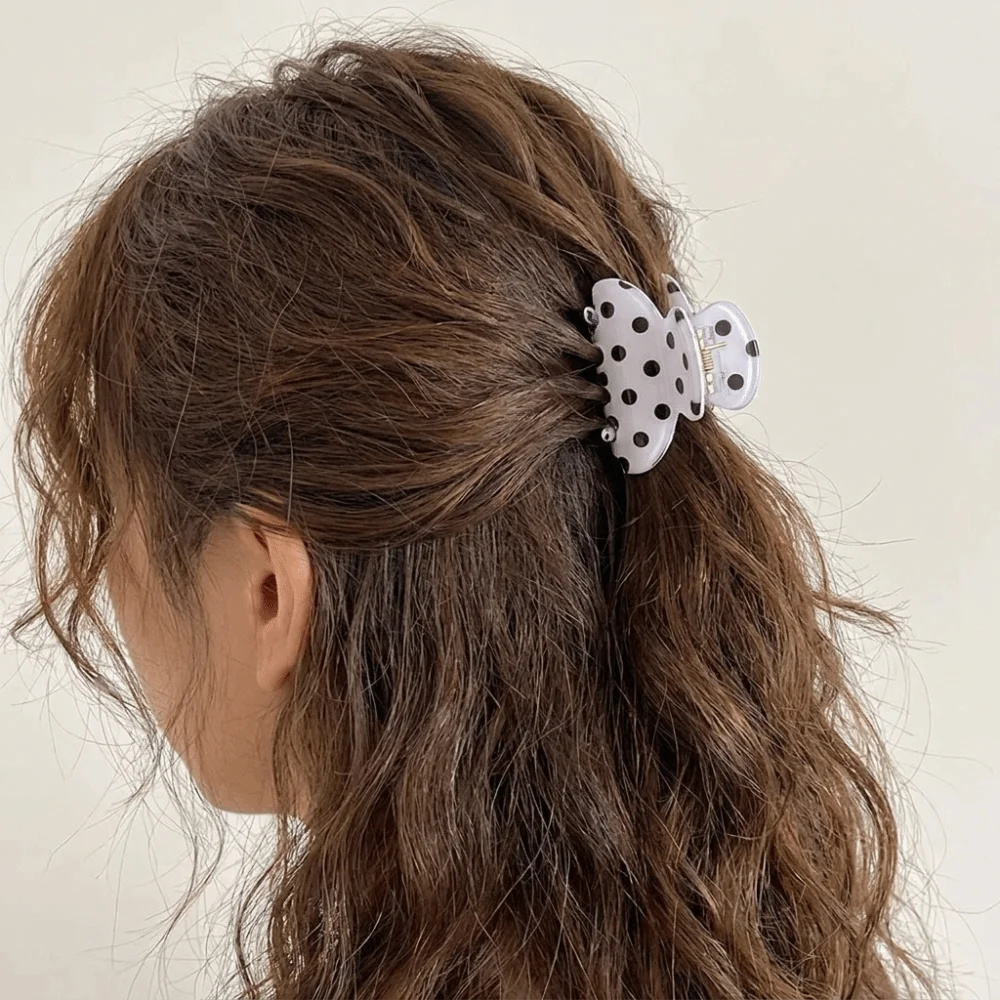 New Small Polka Dot Hair Claw Non-Slip Durable Mini Hair Clips Trendy Cute Acrylic Hair Clamps Baby Hair
New Small Polka Dot Hair Claw Non-Slip Durable Mini Hair Clips Trendy Cute Acrylic Hair Clamps Baby Hair
