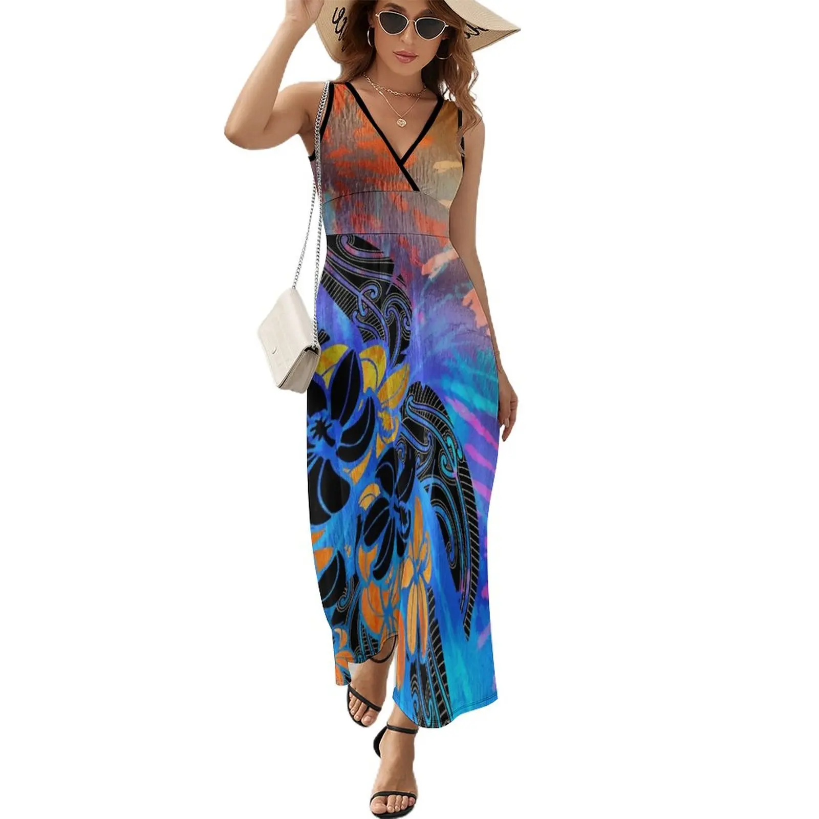 Hibiscus Tie Dye Shimmer Sleeveless Dress Long dress woman dress dresses Female dress party dress women elegant luxury
Hibiscus Tie Dye Shimmer Sleeveless Dress Long dress woman dress dresses Female dress party dress women elegant luxury
