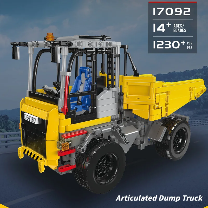 Новый Mold King 17092, технический шарнирный самосвал, модель строительных блоков, наборы кирпичей с дистанционным управлением, игрушки для взрослых и детей
Новый Mold King 17092, технический шарнирный самосвал, модель строительных блоков, наборы кирпичей с дистанционным управлением, игрушки для взрослых и детей