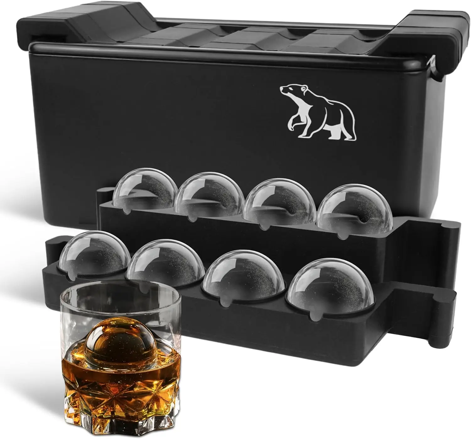 8 Sphere Clear 2” Ice Ball Maker Mold for Whiskey & Cocktails – Creates 2 Inch Round Crystal Clear Ice Spheres for Hom
8 Sphere Clear 2” Ice Ball Maker Mold for Whiskey & Cocktails – Creates 2 Inch Round Crystal Clear Ice Spheres for Hom