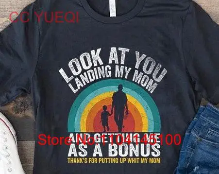 Vintage Look At You Landing My Mom Getting Me As A Bonus Funny Dad T Shirt Fathers Day s for Step Birthday
Vintage Look At You Landing My Mom Getting Me As A Bonus Funny Dad T Shirt Fathers Day s for Step Birthday