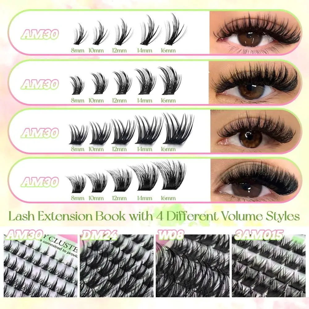 8-16mm Length False Eyelashes Bond and Seal Wispy Style DIY Lash Extension Kit Cluster Design Natural Look Fake Eyelash
8-16mm Length False Eyelashes Bond and Seal Wispy Style DIY Lash Extension Kit Cluster Design Natural Look Fake Eyelash